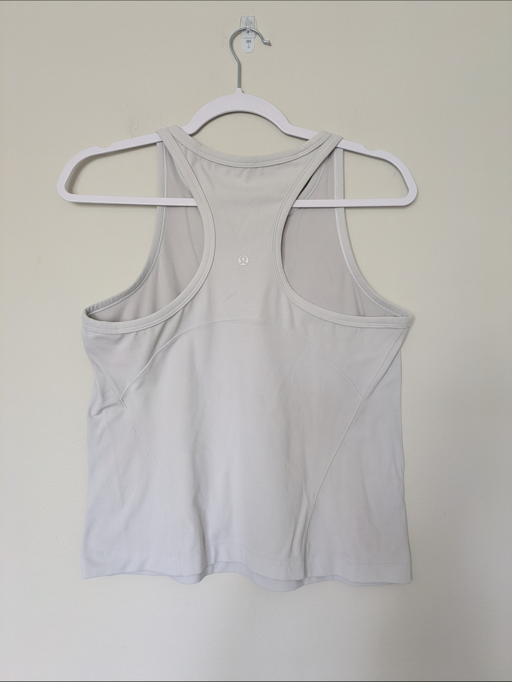 lululemon athletica Women’s White Racerback Tank Top